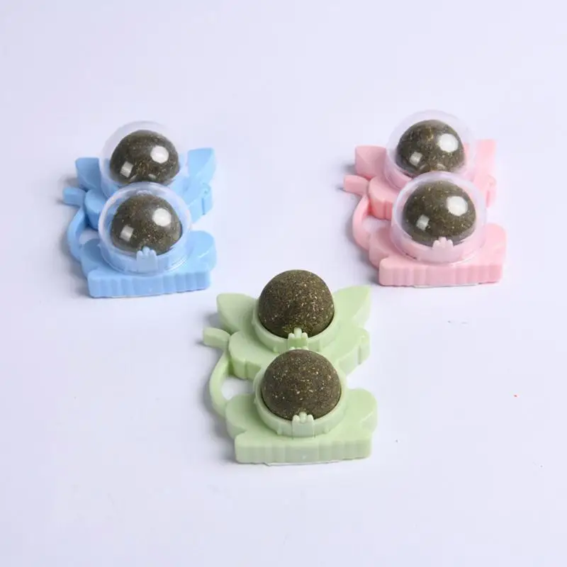 

New Pet Stuff Healthy Cat Catnip Toys Ball Cat Candy Licking Snacks Catnip Snack Nutrition Ball Kitten Cat Toy Cat Supplies