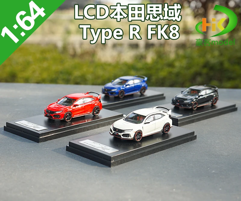 

Модель автомобиля 1:64 LCD Honda Civic Тип R FK8 из сплава