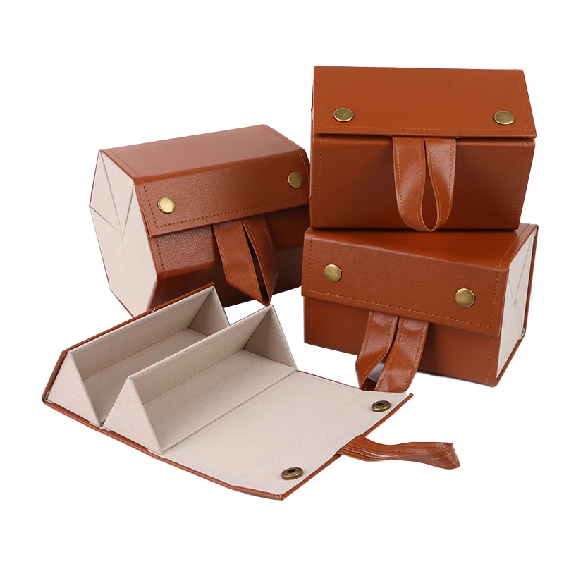 

Folding PU Leather Portable Glasses Organizer 2/3/4/5/6 Grid Eyeglasses Storage Display Travel Sunglasses Case Home Storage
