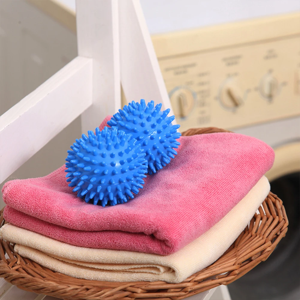 

2pcs 6.5cm Laundry Ball PVC Reusable Fabric Softener Home Clothes Dryer Balls for Clothes Cleaning Washing Accessories