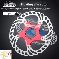 iiipro 6 bolts bicycle disc brake rotor 140 160 180 203mm floating thickening disc brake mountain road bike cooling disc rotors