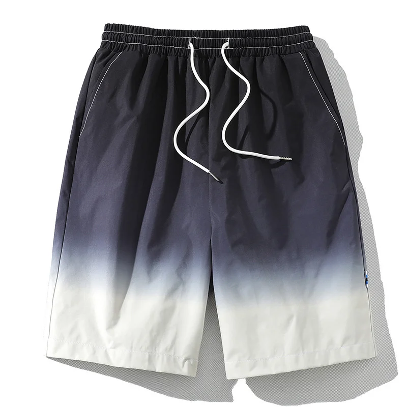 

Urban Men's Wear 2022 Summer Korean Version Ins Trend Loose Middle Waist Multi Pocket Gradient Couple's Five Point Shorts Men