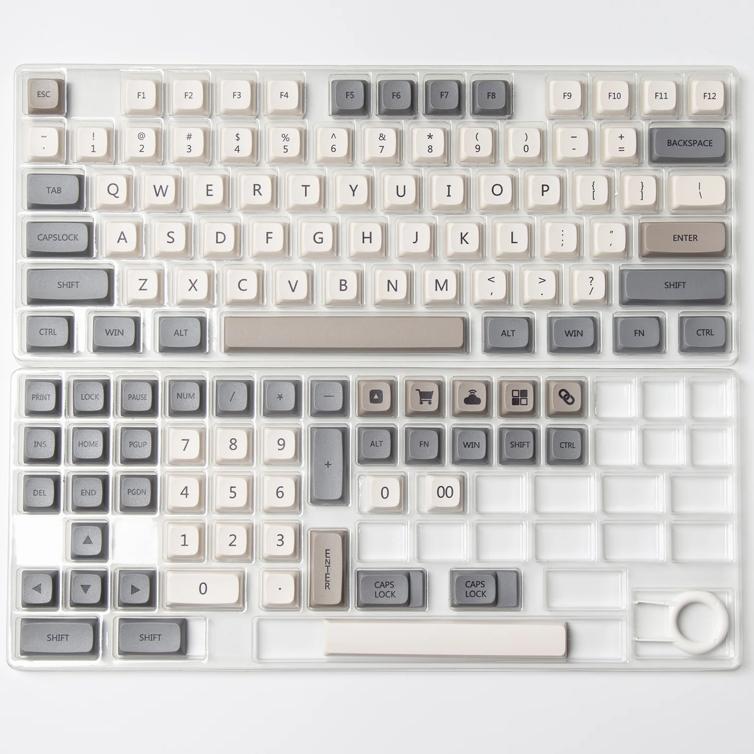 120 клавиш XDA профиль PBT Keycap краска-SUB персонализированный минималистичный белый