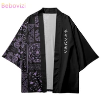fashion streetwear cardigan cashew flowers print cosplay shirt traditional haori kimono women men harajuku japanese yukata