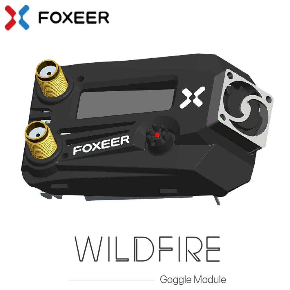 FOXEER Wildfire 5,8 ГГц 72CH двойной приемник OLED экран Поддержка OSD обновление прошивки 5-16 В для Fatshark RC FPV очки DIY части