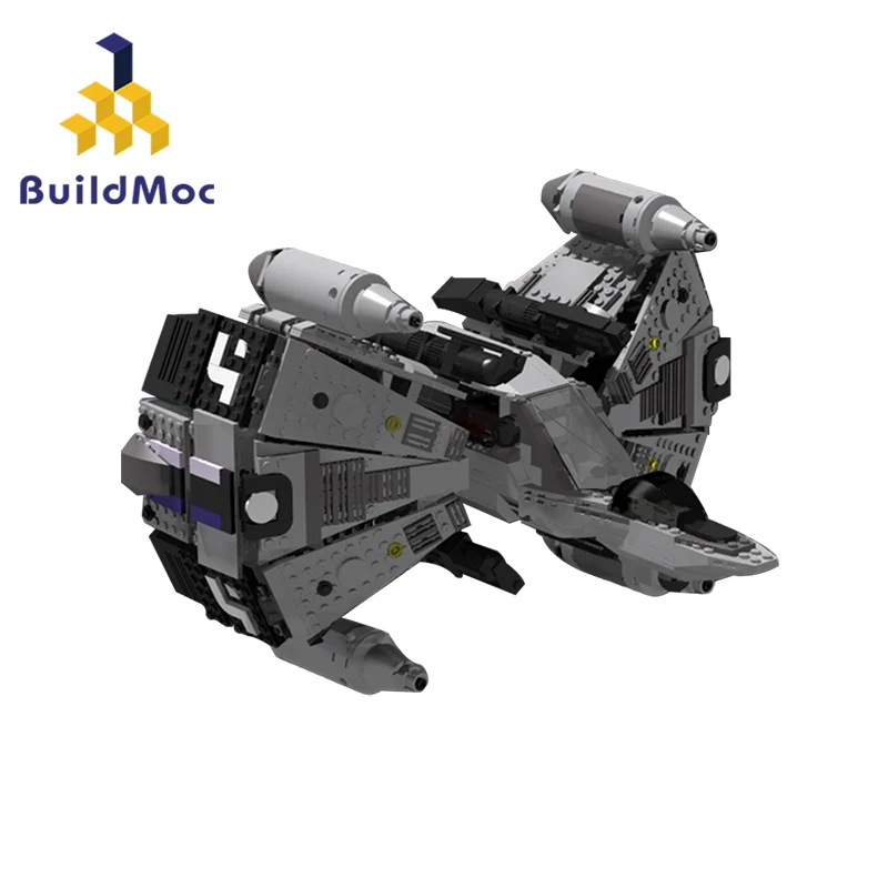 

MOC Build Space Airship Fighter Building Blocks Set For The Last Starfighter-Gunstar Spaceship Star Vehicle Bricks Children Toys