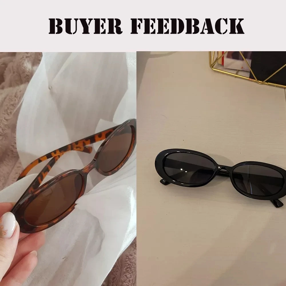 Pink Retro Sunglasses Oval Sunglasses Women Retro Brand Designer Vintage Ladies Cat Eye Pink Cycling Sun Glasses UV400