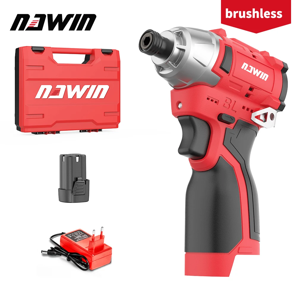 Бесщеточный литиевый ударный ключ 140NM, бытовая электрическая отвертка ...