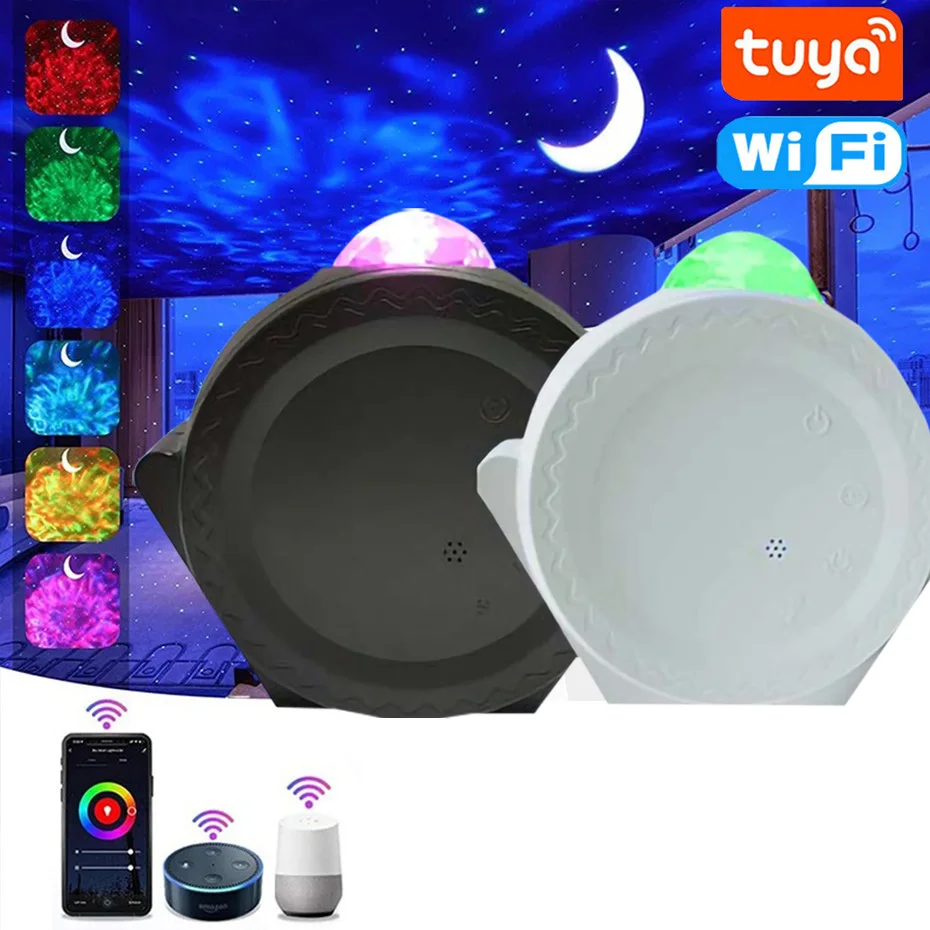 

Star Projector Lights Tuya Smart Life Bluetooth Speaker Night Light Work With Alexa Google Home For Bedroom Kids Decoration Home