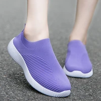 women vulcanized shoes high quality 2022 new women sneakers slip on flats shoes women loafers plus size 43 walking flat