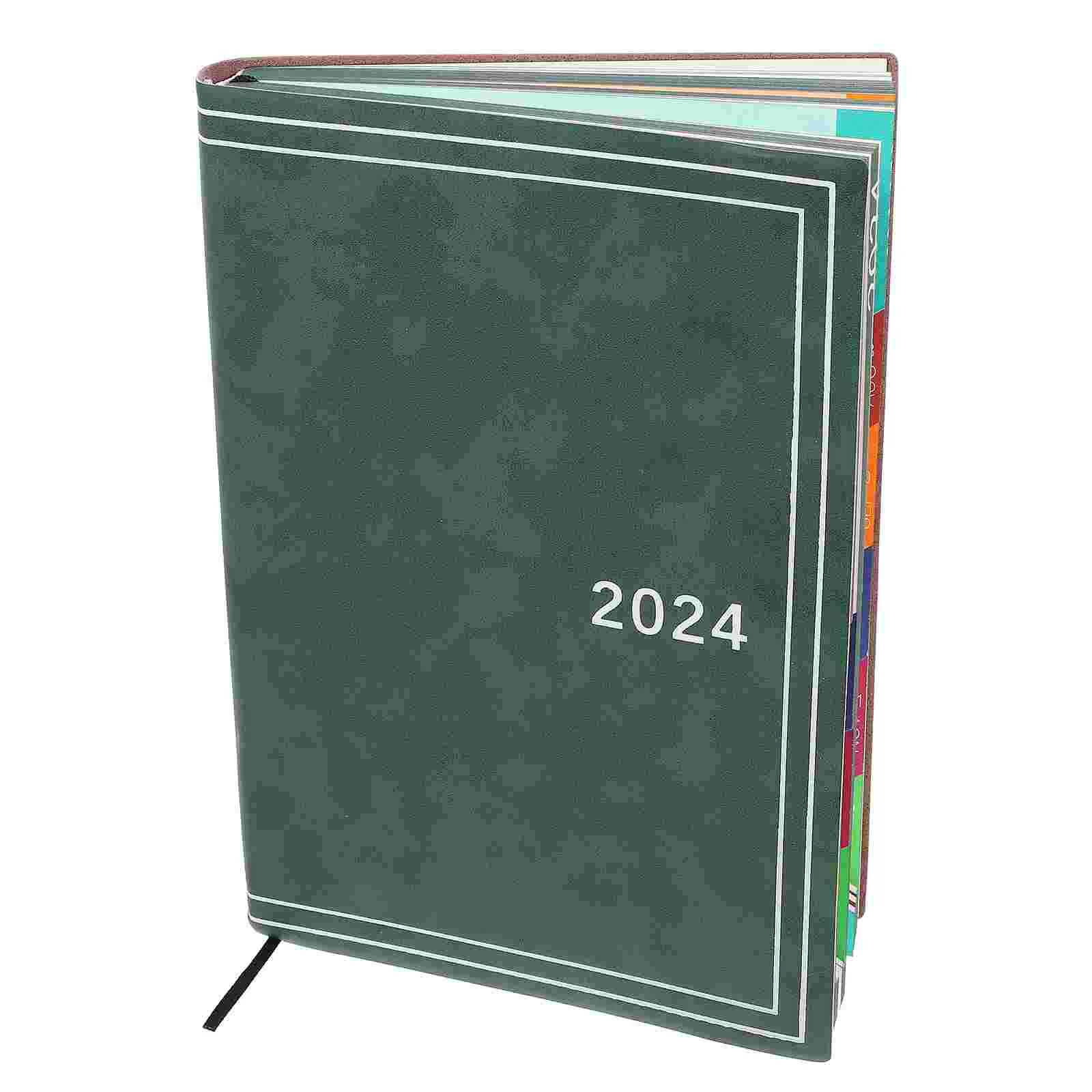 

2024 Agenda Book Daily Planner Workout Supplies Gym Notebook Journal Fitness Notebooks for Pads