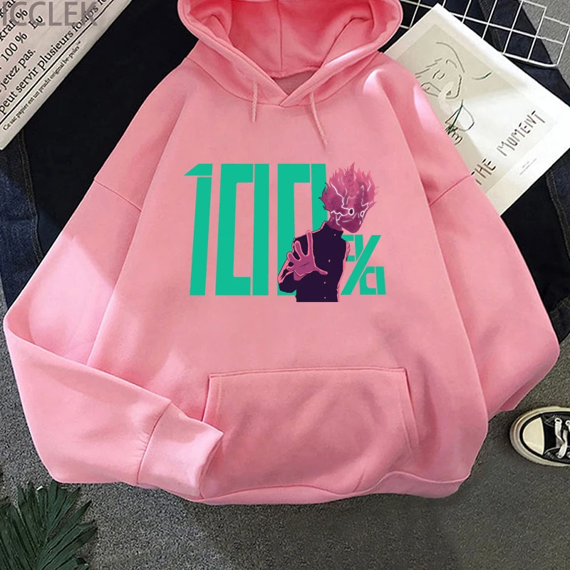 

Женский пуловер с рисунком из аниме моб. Психоделия 100, свитшот, уличные толстовки с капюшоном в стиле манга, кавайная одежда в стиле Харадзю...