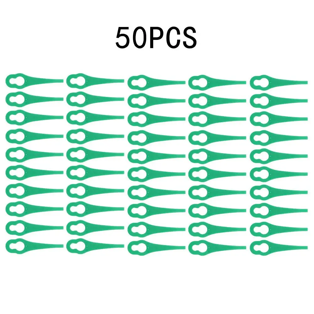 

50pcs Cutting Blades Plastic Non Original Part Replacement For BOSCH ART 23 ACCUTRIM 18V Lawnmower Blade