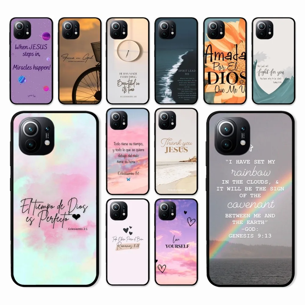 Вдохновляющий чехол для телефона Иисус Библия Xiaomi Mi 5X 8 9 10 11 12 lite pro 10T PocoX3pro PocoM3 Note