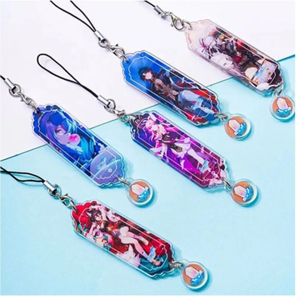 

Game Honkai Star Rail Keychain Mobile Phone Straps Charms Chain For Pants Womans KeyChain Pendant Acrylic Girls Jewelry Props