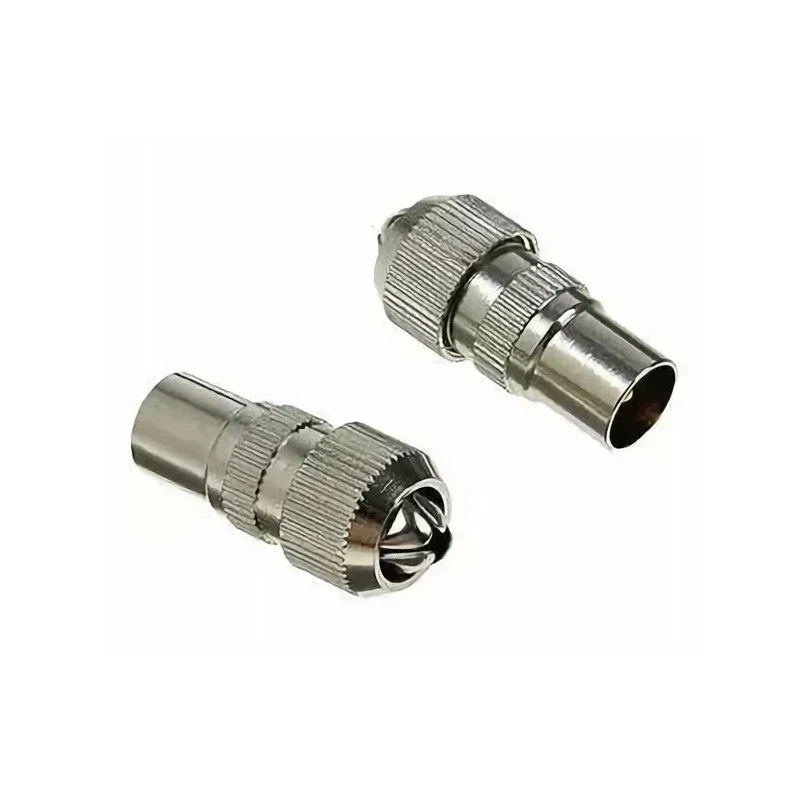Plug straight-TV without soldering Walnut (2 PCs Included) | Audio & Video Cables