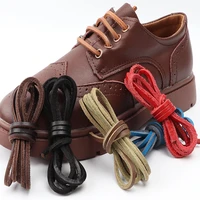 high quality flat shoelaces solid leather shoe laces classic multicolor leisure shoe lace outdoor unisex martin boots shoelace