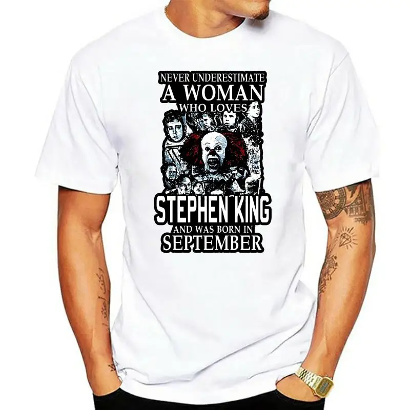 Чоловічу футболку September Woman Loves STEPHEN KING Shirt cool women T-Shirt tees top