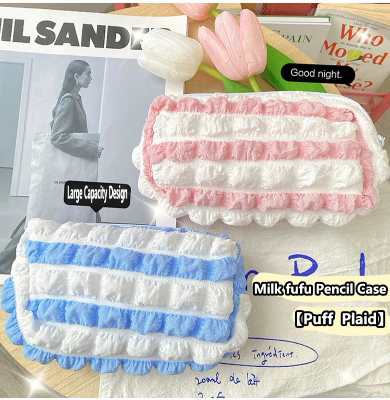 

Kawaii Pencil Cases Cute Pencil Bag Pouch Large Capacity Holder Box for Girl Office Student korean Stationery School Supplies