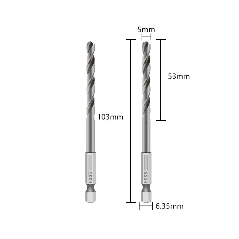 

Набор сверл YaBaoYan 4/5/6/8/10 мм