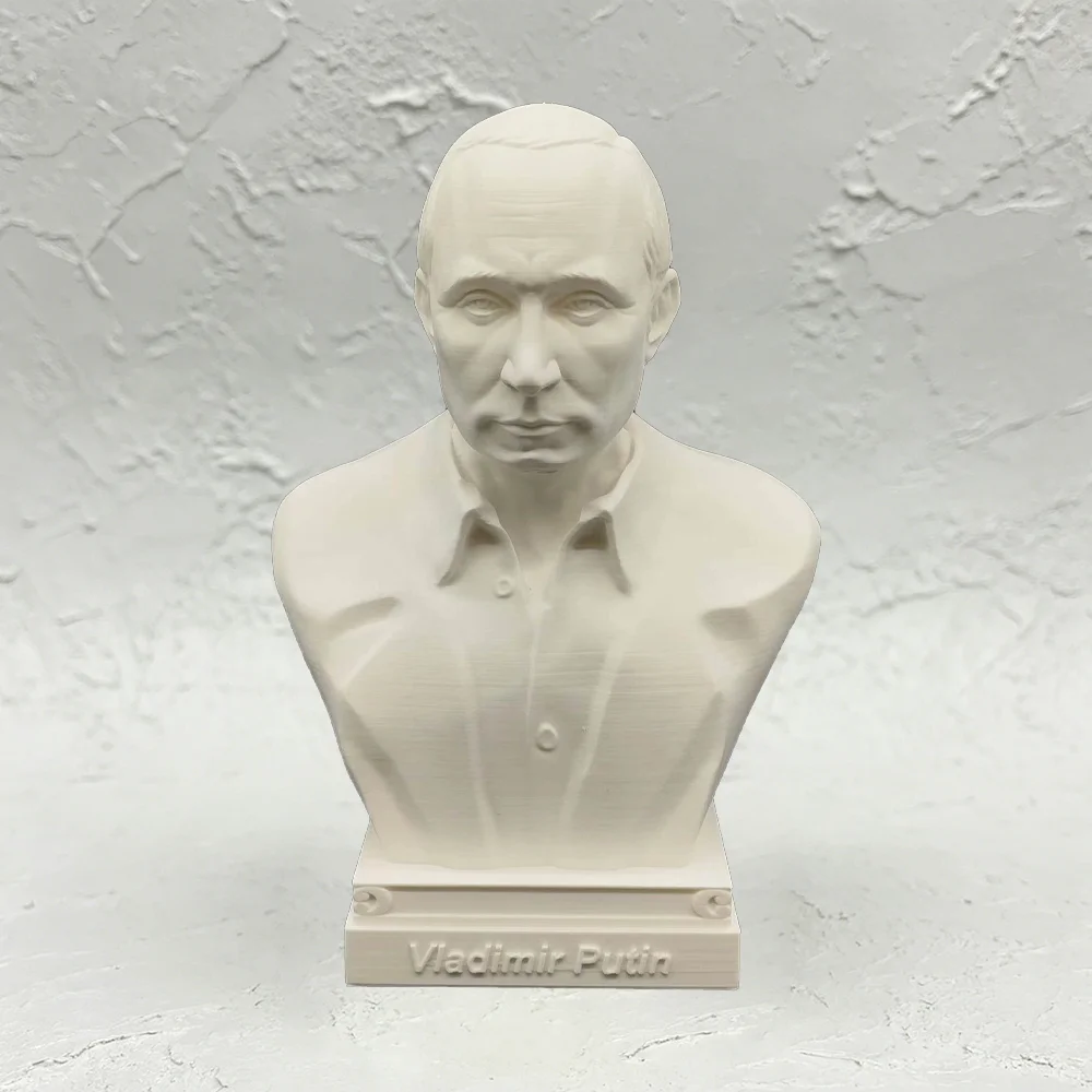 Фото Статуэтка лидера России 10/15/25 см, 3D-печать, PLA, белая, бюст, модель, миниатюрная фигурка, декор, коллекционный сувенир, подарок №4