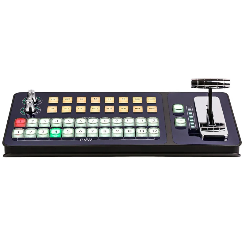 

Vmix Controller video Switcher Station T-bar Control Panel Live Console Education Recording Broadcasting Guide Keyboard