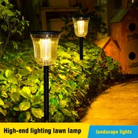 solar led pathway light outdoor waterproof garden lawn yard decor stake lamp path patio landscape lamp led solar garden light