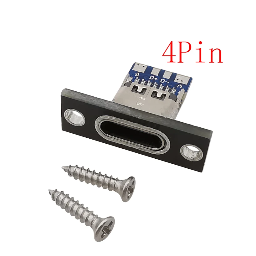 

USB 3.1 Type-C разъем 2/4 контакта с креплением