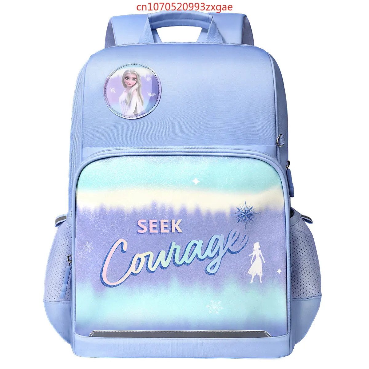100% Genuine Disney Frozen girls' schoolbag, breathable spine protection, load reduction, large capacity Disney backpack