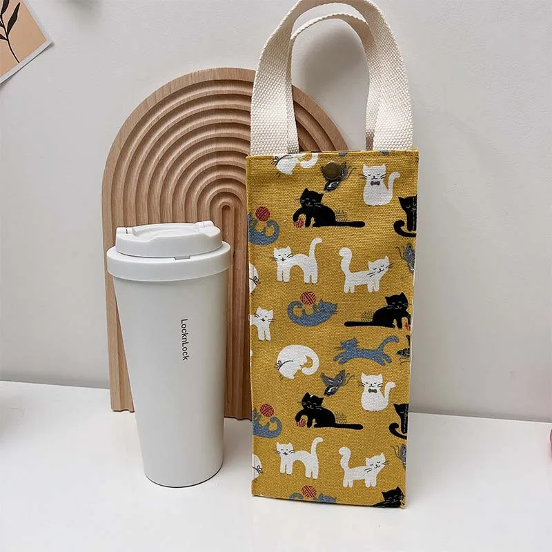 Cup Bag Milk Tea Bags Portable Mug Holder Sleeve Aquaflask Cover