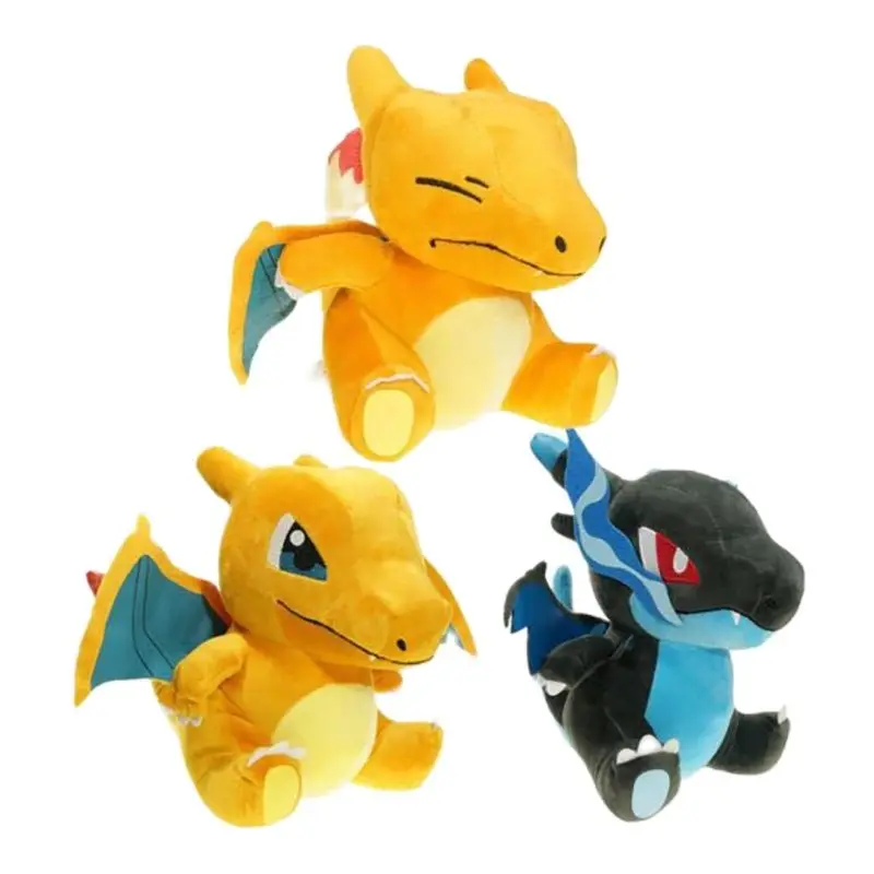 

2022 Anime Pokemon Plush Toy Elf Doll Cartoon Character Charizard Fire Dragon Million Evolution Action Figure Kid Toy Doll 20CM