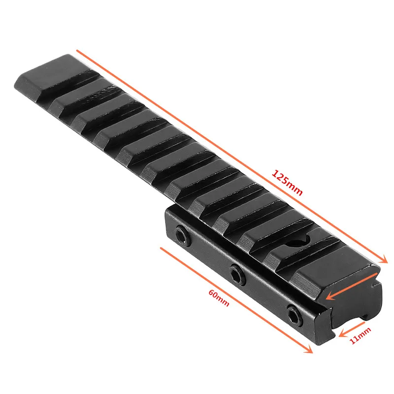 Тактический удлинитель ласточкин хвост 11 мм до 20 планка Пикатинни Вивера адаптер