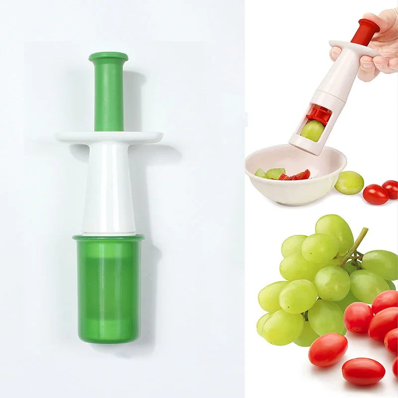 

1pc creative kitchen tool grape cutter small tomato fruit slicer