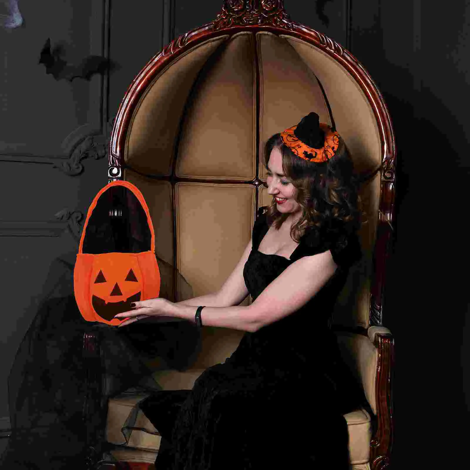 5 шт. корзина с тыквой и подачами ведра корзины сумки для конфет подарок на