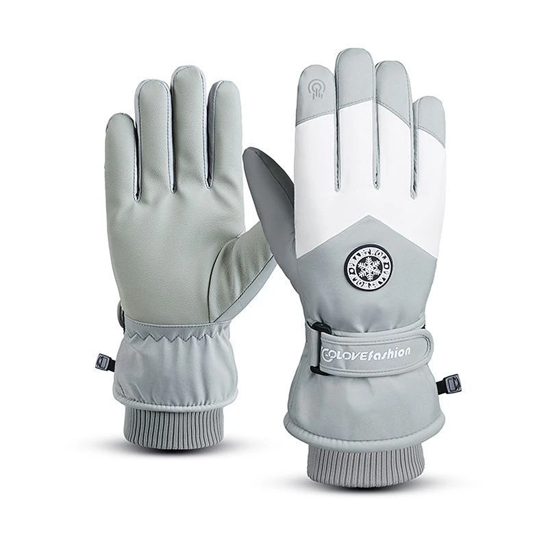 

Зимние лыжные перчатки для мужчин и женщин, сенсорные экраны, теплые, водонепроницаемые, устойчивые к холоду, плотные, ветрозащитные, для ез...