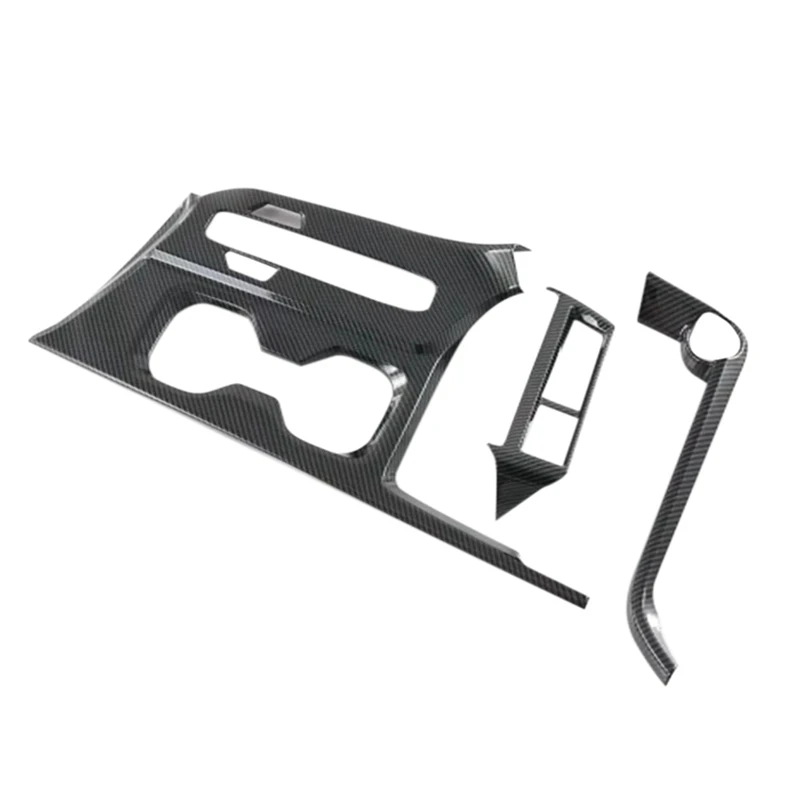 

Автомобильная центральная консоль из углеродного волокна, панель переключения передач, рамка, крышка, отделка, автомобильные аксессуары дл...