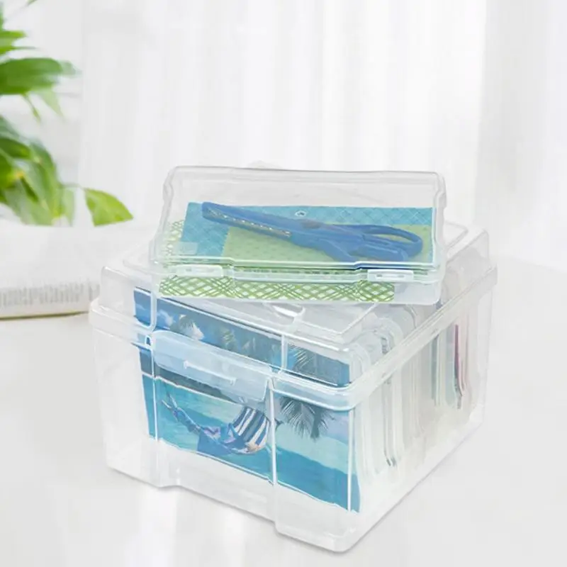 

1PCS Transparent Idol Kpop Albumes Photo Storage Photocards Small Card Collection Organizer Box Case Container