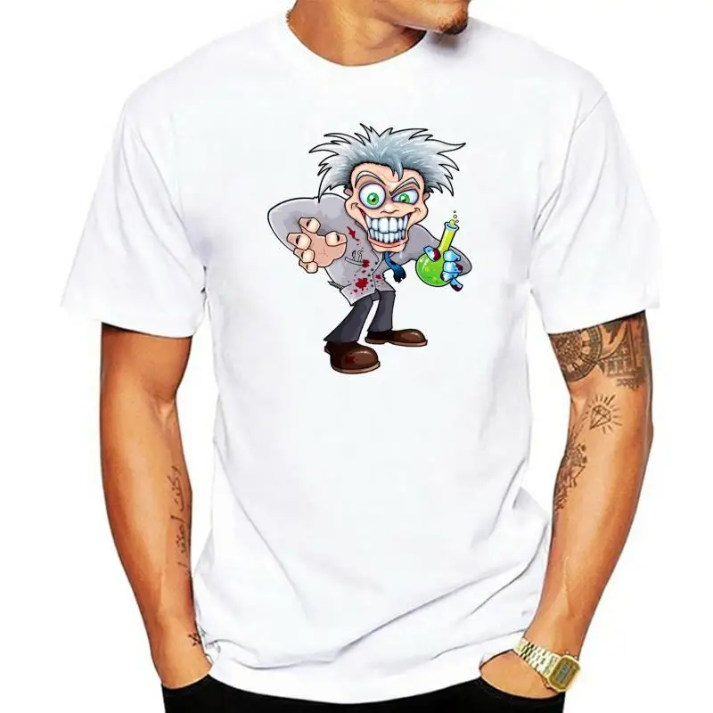 

Mad Scientist T Shirt Casual Spring Over Size 5xl Tee Shirt Design Streetwear Pattern Fit Shirt