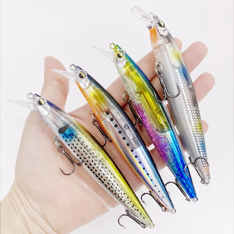 

13cm/20g Fishing Floatng Minnow Flash Lures Flash Blade Sea Bass Lure Bait Floating Wobblers Crankbait