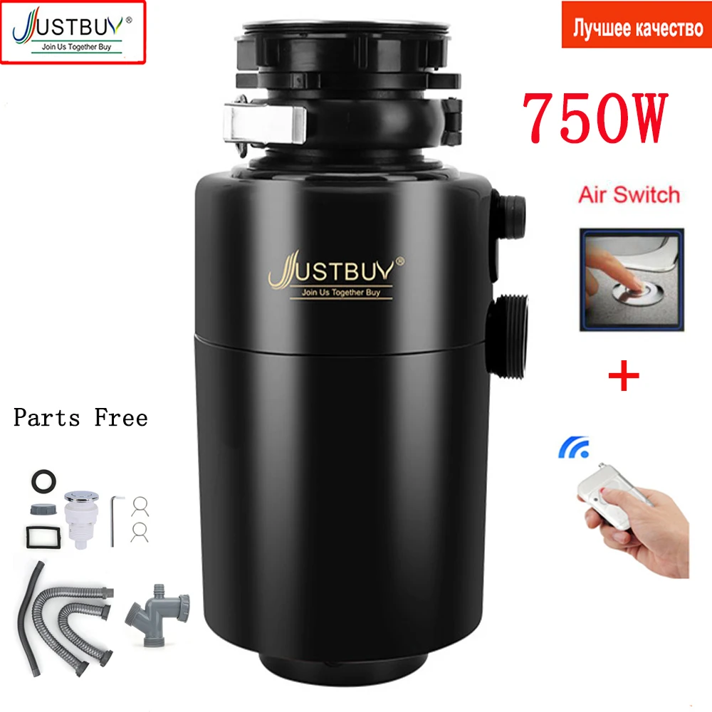 

750W Food Waste Chopper Disposers Kitchen Garbage Disposal Crusher Stainless Steel Grinder