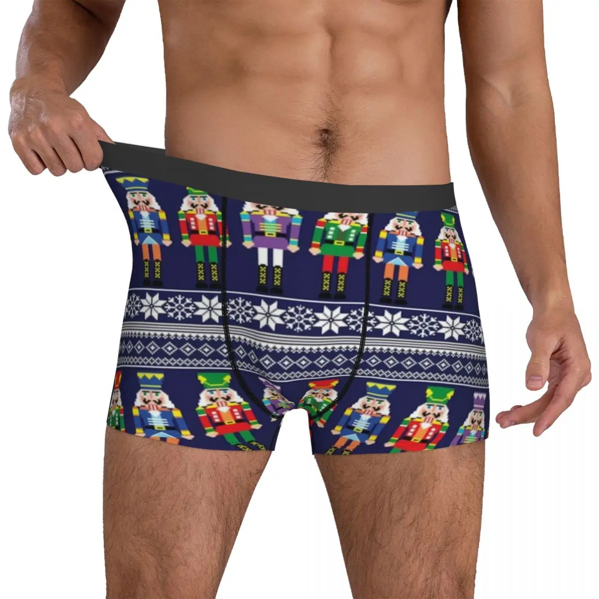 

Nutcracker Print Underwear Vintage Print Men's Shorts Briefs Soft Boxershorts Hot Print Oversize Panties