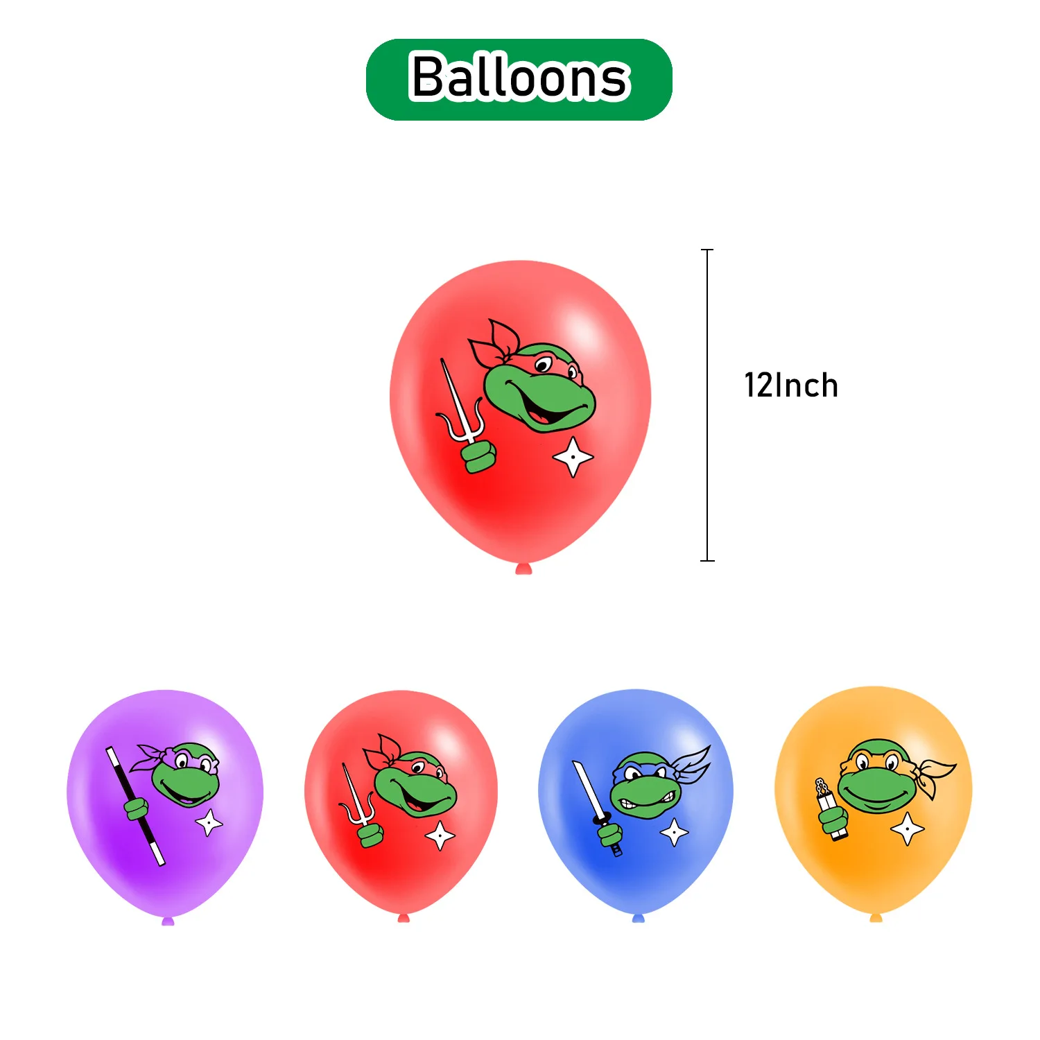 Лидер продаж одноразовый баннер в виде черепашек-ниндзя для торта подвесной флаг