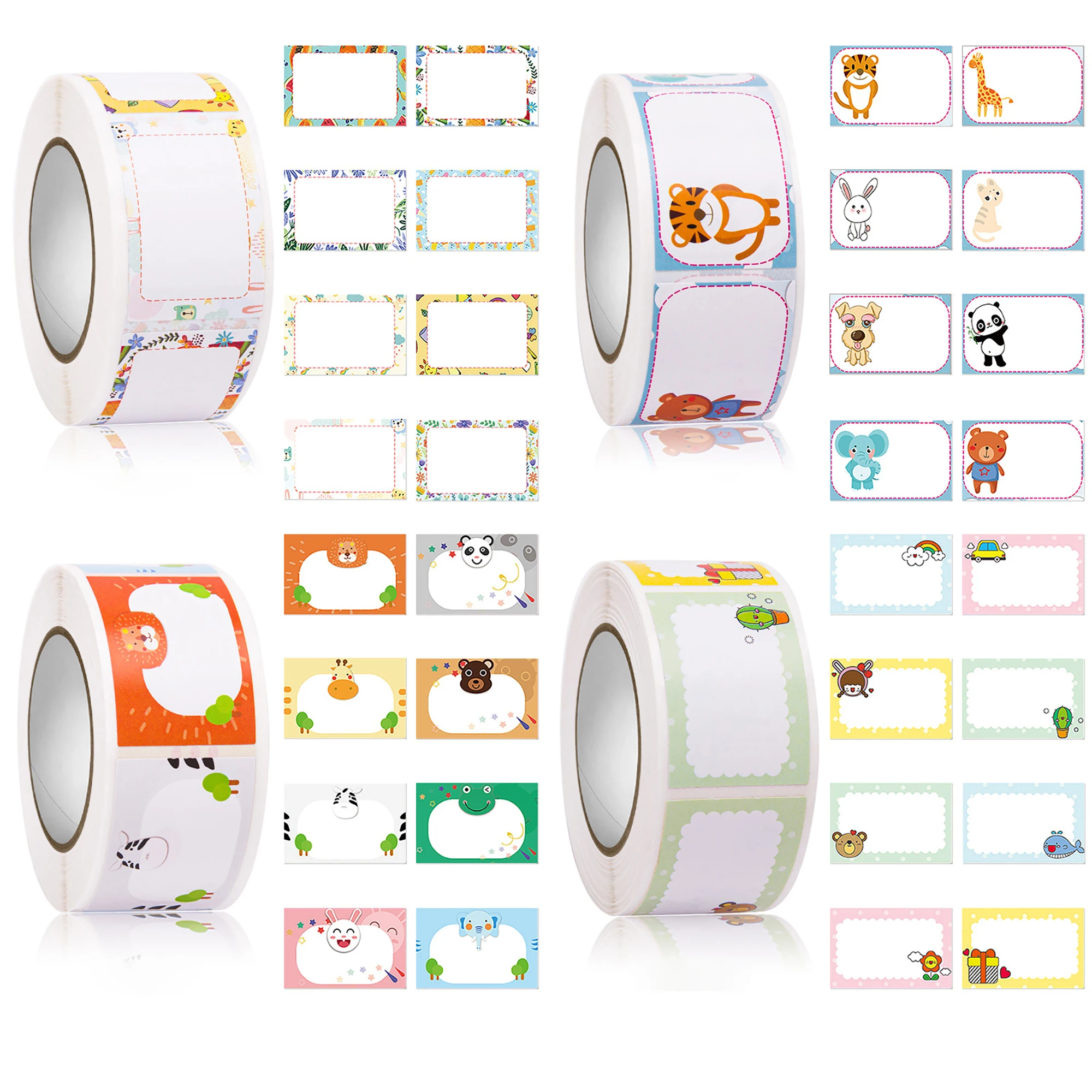 

350Pcs/Roll Sticker Seal Label Paper Roll Packaging Decoration Waterproof Personalized Labels Children School Stationery