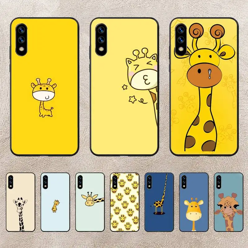 

Cute Cartoon Animal Giraffe Phone Case For Huawei G7 G8 P7 P8 P9 P10 P20 P30 Lite Mini Pro P Smart Plus Cove Fundas