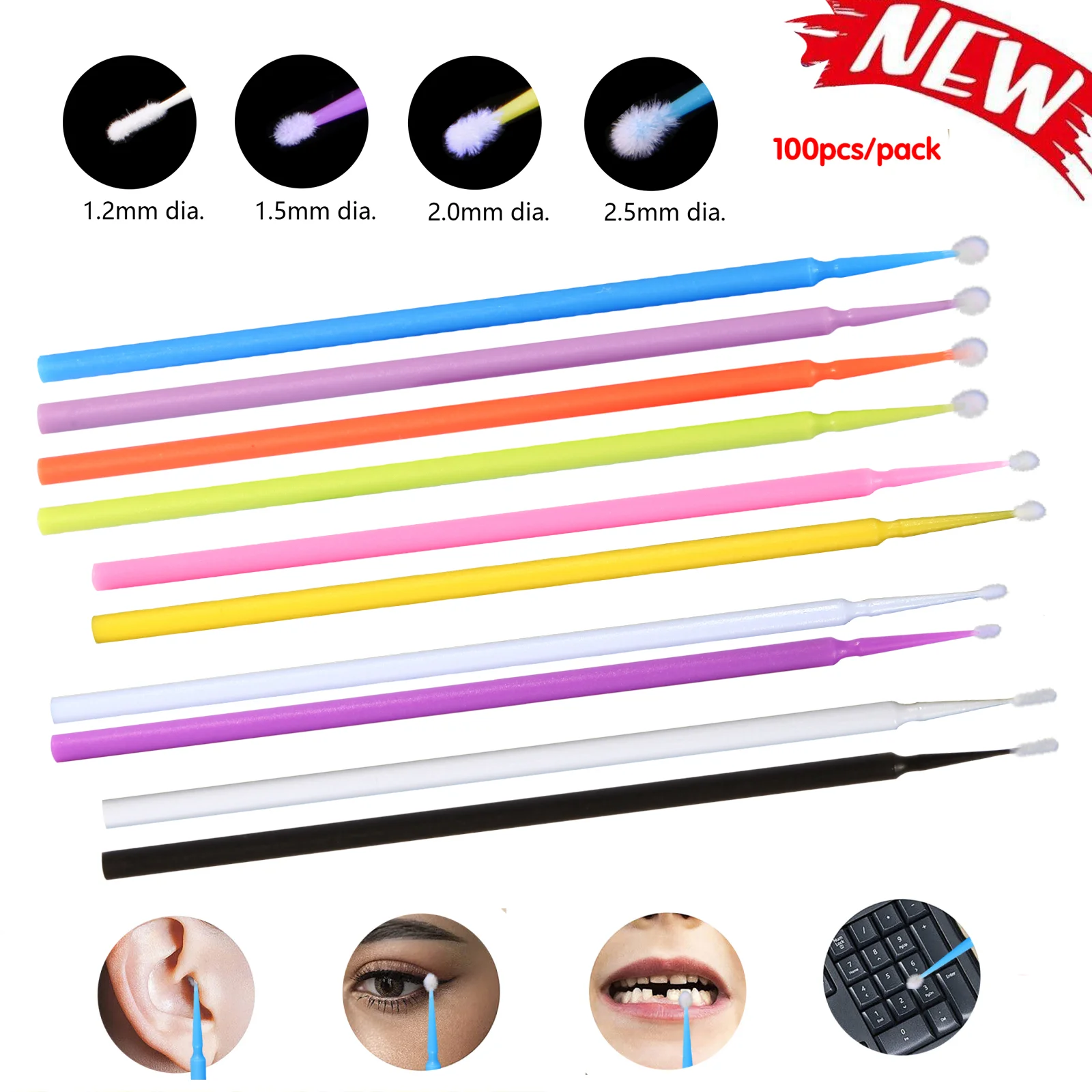 1000 шт., одноразовые аппликаторы для наращивания ресниц | AliExpress
