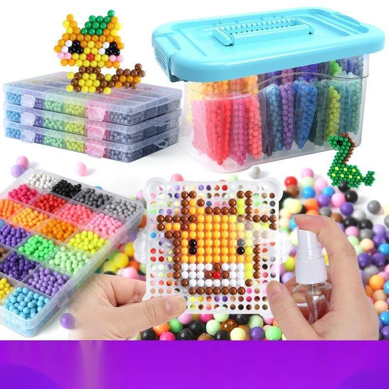 

Beads Puzzle Crystal Handmade DIY Toy Water Spray Magic Beads Set Ball Games 3D Handmade Magic Toys For Children New 2022