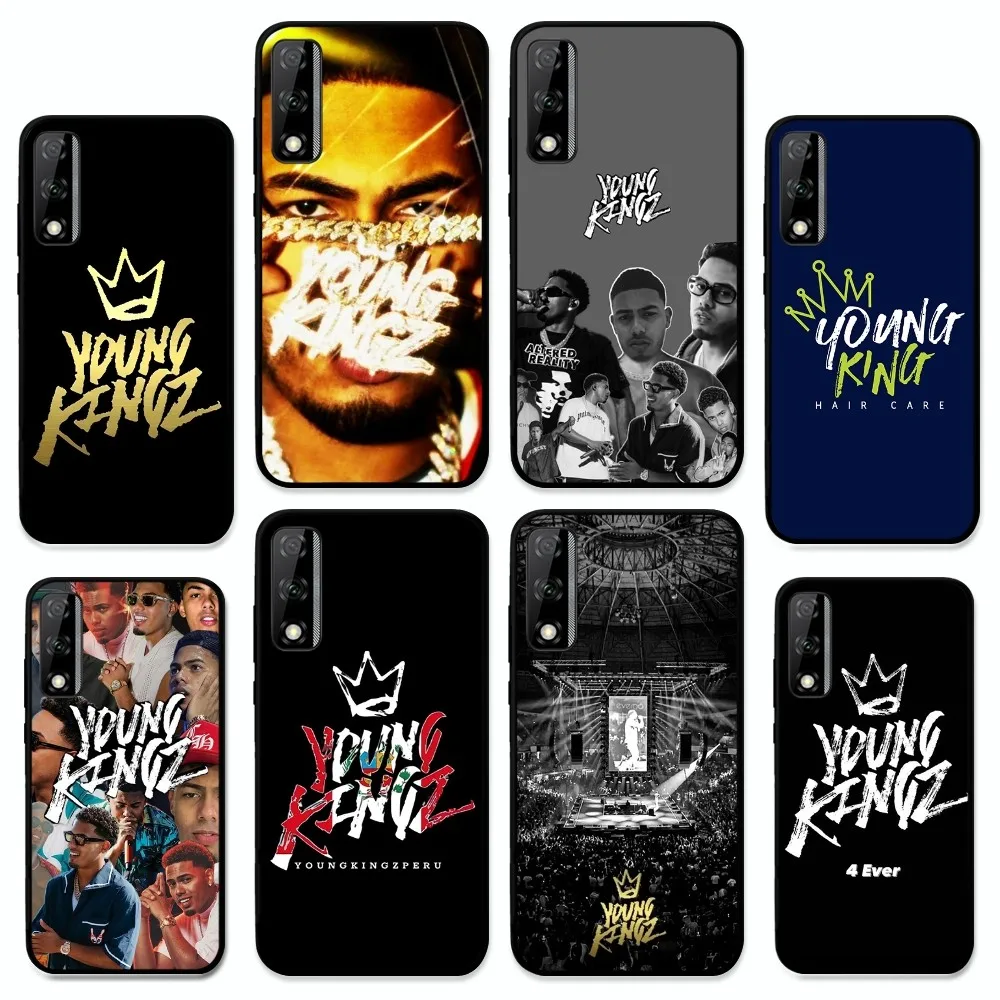 M-Myke Towers young kingz Phone Case For Huawei Y9 6 7 5 Prime Enjoy 7s 8 plus 7a 9e 9plus 8E Lite Psmart Shell