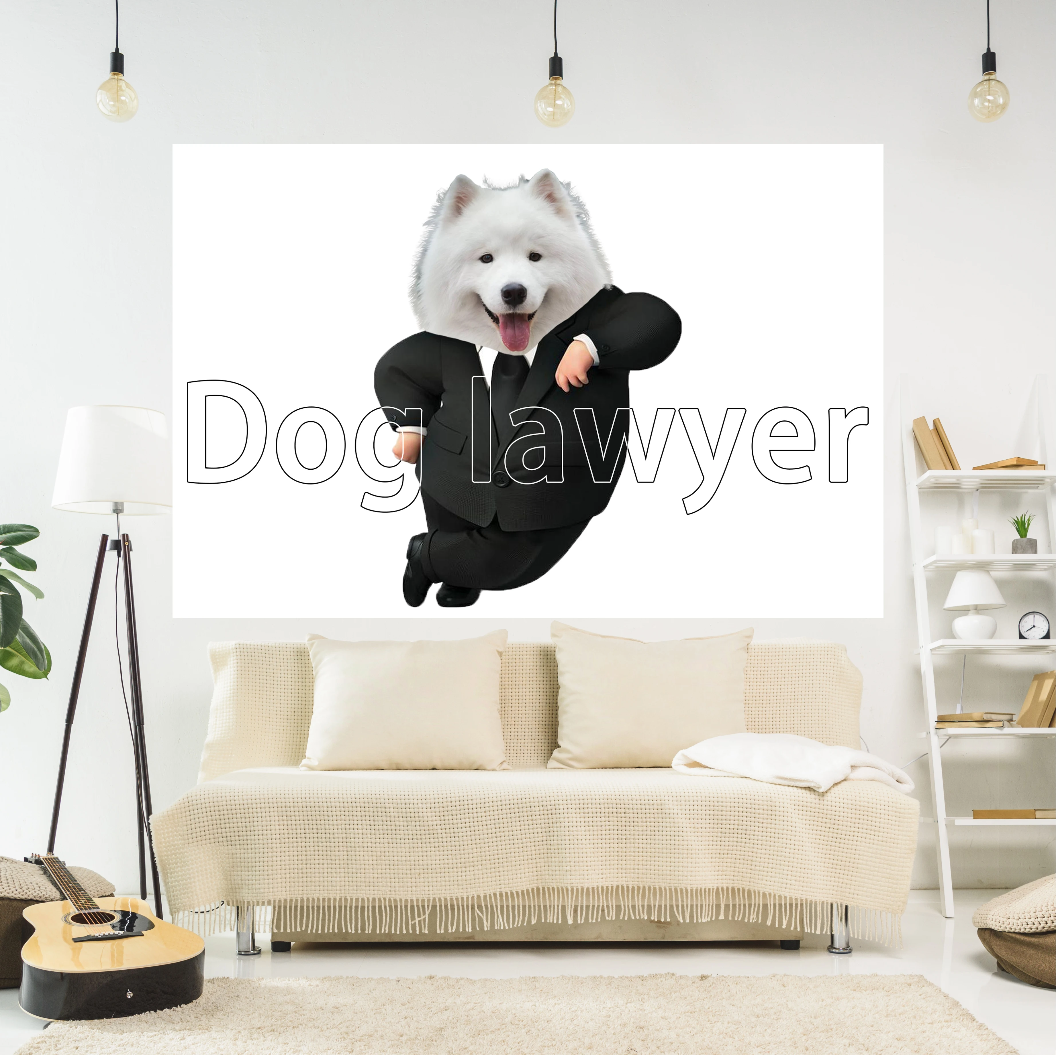 

XxDeco Funny Meme Tapestry Dog Lawyer Printed Art Aesthetics Wall Hanging Carpets Bedroom Or Home For Decoration