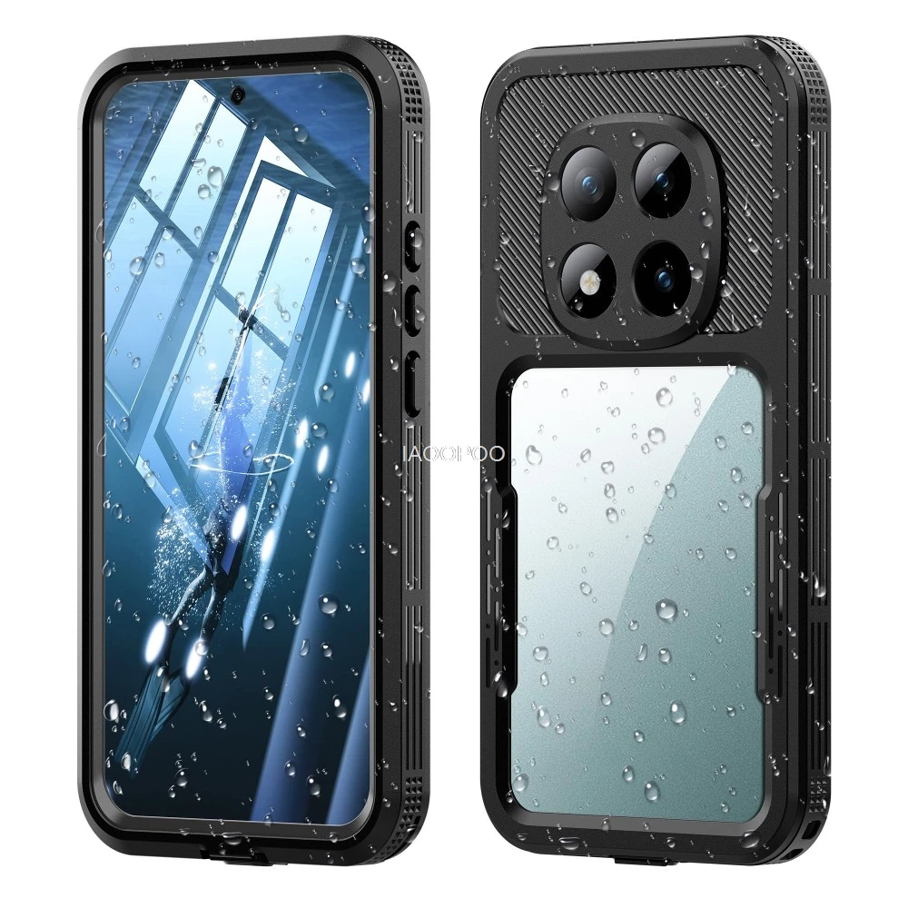Фото Полностью герметичный водонепроницаемый чехол IP68 для REDMI Note 15 Pro 5G 14 13 Pro, ударопрочный, для дайвинга, плавания, скалолазания, активного отдыха на природе №1