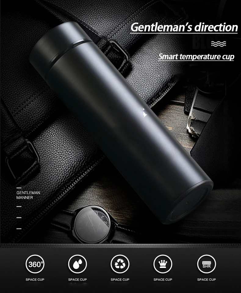 Интеллектуальный термос из нержавеющей стали с дисплеем температуры для Hyundai SOLARIS GDi SONATA Getz Veloster TUCSON ACCENT AZERA ELANTRA.